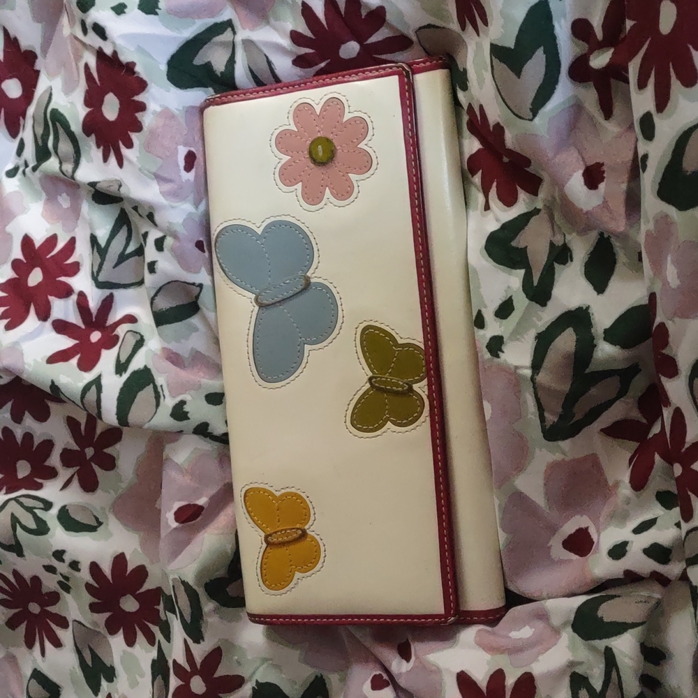Rare Vintage Coach butterfly wallet